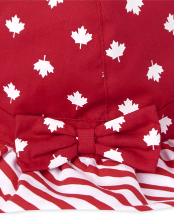 Toddler Girls Canada Day Bucket Hat
