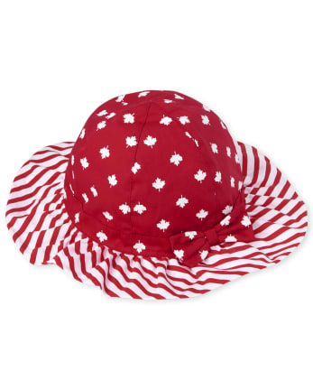 Toddler Girls Canada Day Bucket Hat
