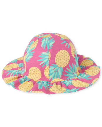 Sombrero de pescador de piña para niñas pequeñas