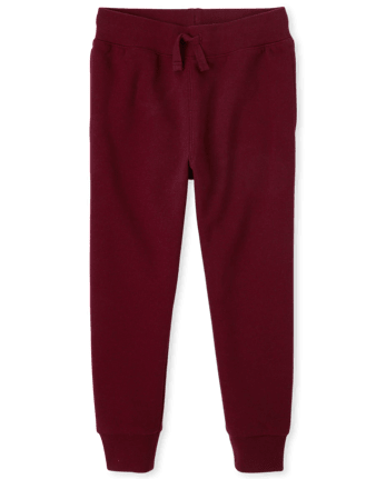 Boys maroon joggers shop