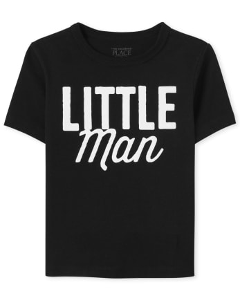 Camiseta estampada Little Man para bebés y niños pequeños