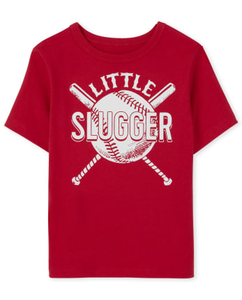 Baby and Toddler Boys Little Slugger Graphic Tee