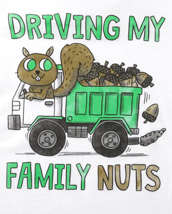 Baby And Toddler Boys Family Nuts Graphic Tee