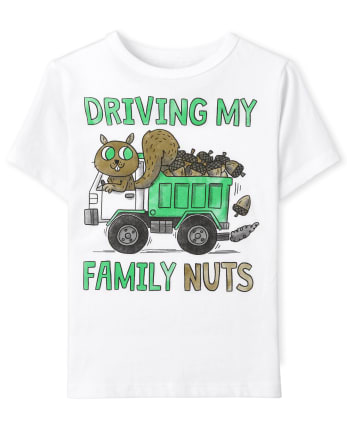 Baby And Toddler Boys Family Nuts Graphic Tee