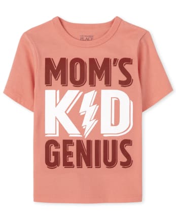 Baby And Toddler Boys Mom's Genius Graphic Tee