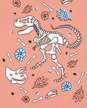 Camiseta con gráfico de Dino para bebés y niños pequeños