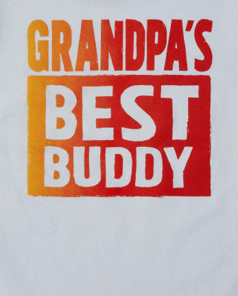 Baby And Toddler Boys Grandpa's Buddy Graphic Tee