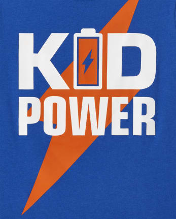 Baby And Toddler Boys Kid Power Graphic Tee