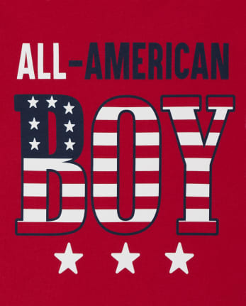 Camiseta con gráfico estadounidense para bebés y niños pequeños a juego con la familia Americana