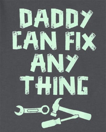 Baby And Toddler Boys Daddy Can Fix Anything Graphic Tee