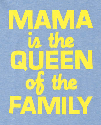 Camiseta gráfica Mama Is Queen para bebés y niños pequeños