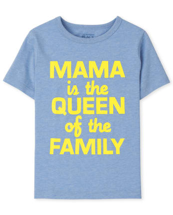 Camiseta gráfica Mama Is Queen para bebés y niños pequeños