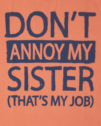 Boys Annoy My Sister Graphic Tee