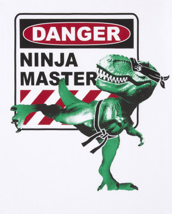 Camiseta gráfica Dino Ninja para niños