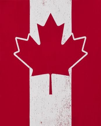 Boys Canada Day Maple Leaf Graphic Tee