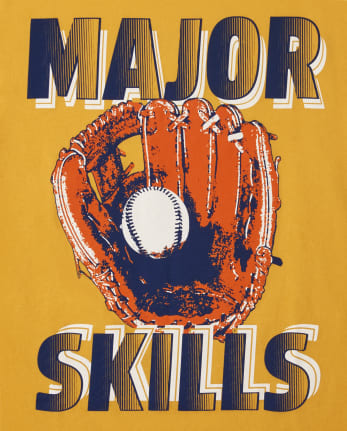 Paquete de 3 camisetas con gráfico de béisbol para niños