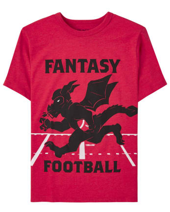 Camiseta estampada de fútbol de fantasía para niños