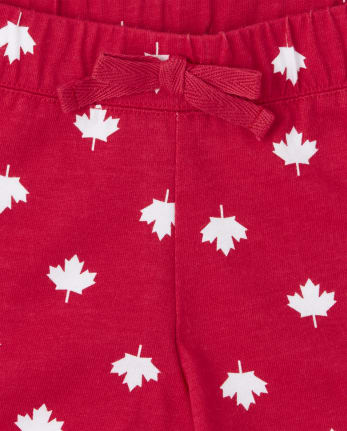 Ensemble 2 pièces pour filles, fête du Canada