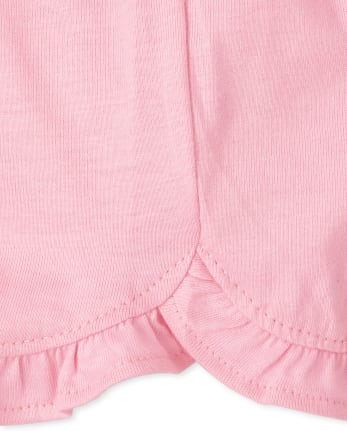 Baby Girls Daisy Ruffle Shorts 3-Pack