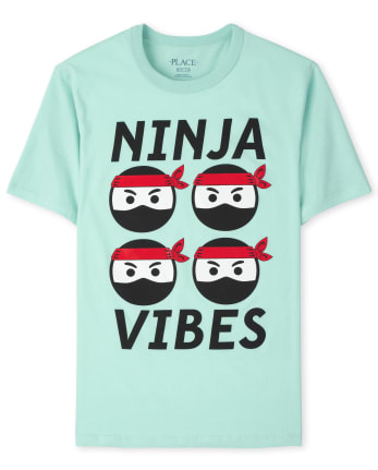 Camiseta gráfica Ninja Vibes para niños
