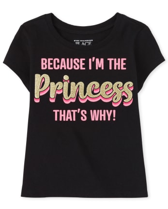 Baby And Toddler Girls Princess Graphic Tee