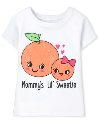 Baby And Toddler Girls Mommy's Sweetie Graphic Tee