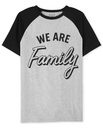 Camiseta con estampado de familia unisex para adulto