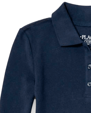Vestido tipo polo de piqué de uniforme para niña, paquete de 2