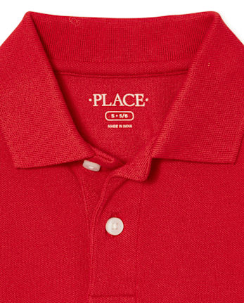 Polo de piqué de uniforme para niños, paquete de 2