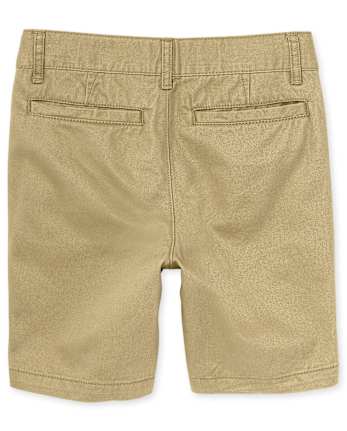 Paquete de 2 pantalones cortos chinos elásticos uniformes para niños - MULTI CLR