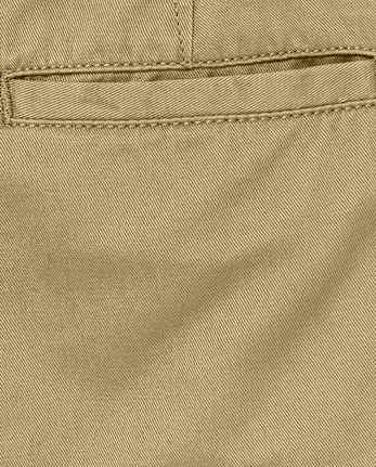 Paquete de 2 pantalones cortos chinos elásticos uniformes para niños - MULTI CLR