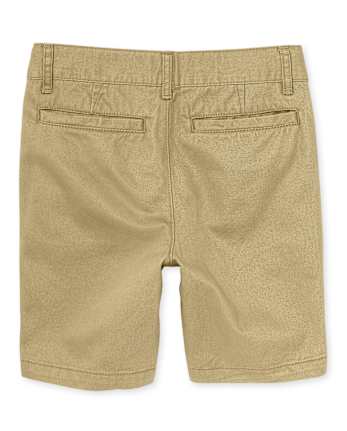 Boys Uniform Stretch Chino Shorts 3-Pack - FLAX