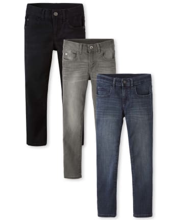 Boys Super Skinny Jeans 3-Pack - Slim