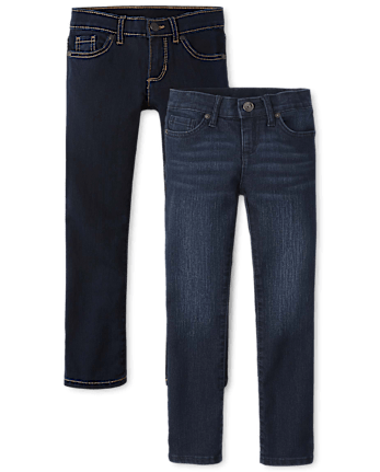 Fille jeans ajustés 2-Pack