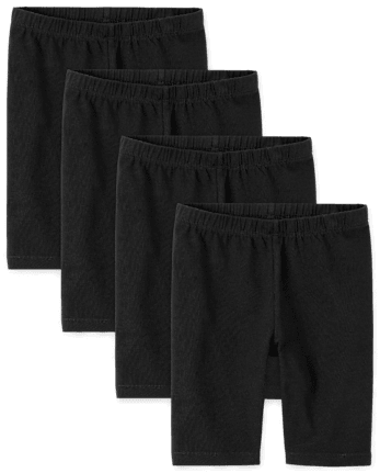 Girls Bike Shorts 4-Pack