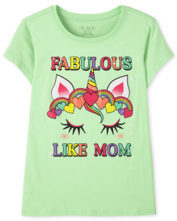 Camiseta estampada Girls Fabulous Like Mom