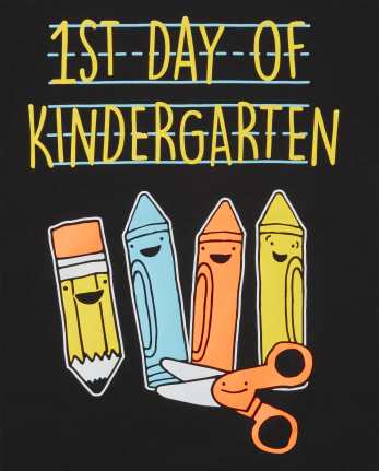 Camiseta gráfica de jardín de infantes para niños
