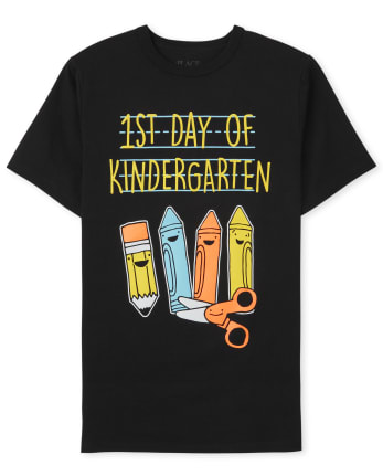 Camiseta gráfica de jardín de infantes para niños