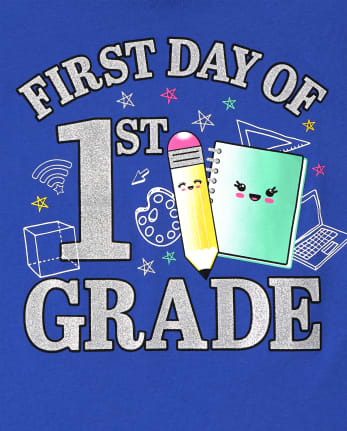 Girls First Grade Graphic Tee