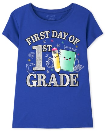 Girls First Grade Graphic Tee