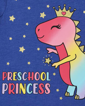 Baby And Toddler Girls Preschool Princess Graphic Tee
