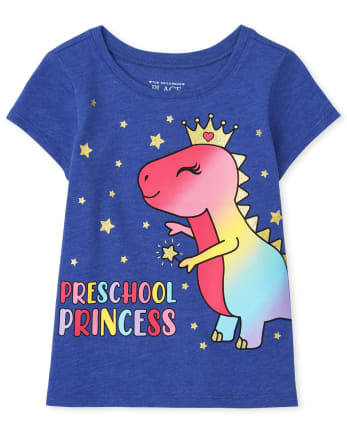Baby And Toddler Girls Preschool Princess Graphic Tee