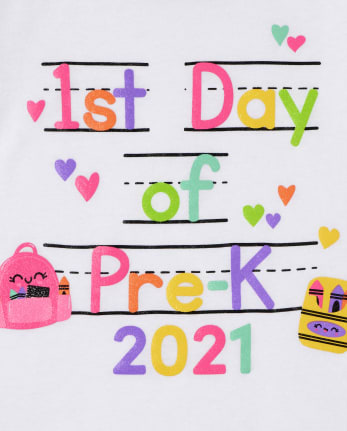 Baby And Toddler Girls Pre-K Graphic Tee