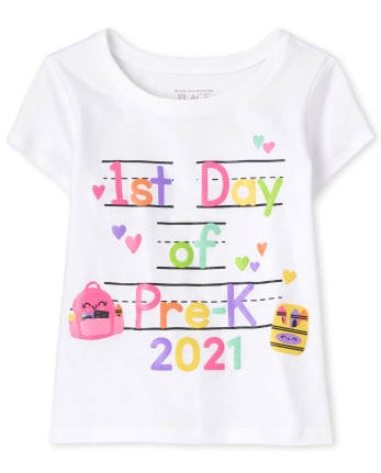 Baby And Toddler Girls Pre-K Graphic Tee