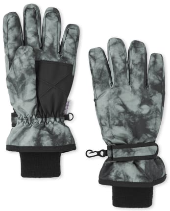 Boys Print Ski Gloves
