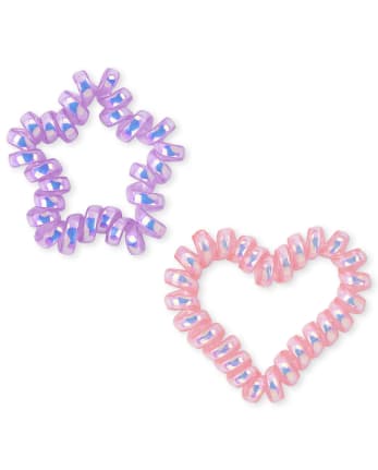 Paquete de 10 pulseras de bobina de estrella para niñas