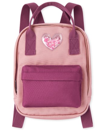 Girls Shakey Heart Mini Backpack