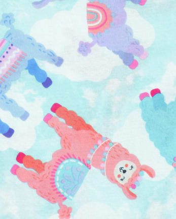 Girls Llama Butterfly Pajamas 2-Pack