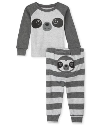 Pijama de algodón de manga larga con de perezoso para bebés y niños pequeños | The Place - H/T ECLIPSE