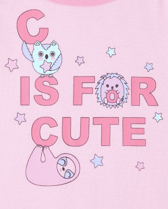 Baby And Toddler Girls Cute Snug Fit Cotton Pajamas